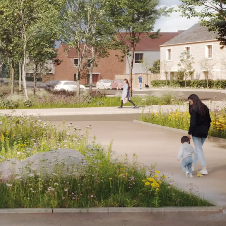 Hampton Demesne by Ballymore - Neighbourhood - wide pathways